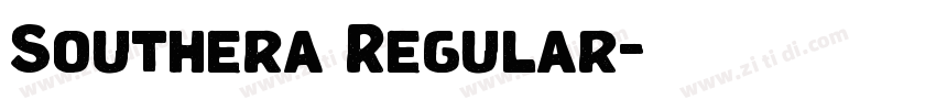 Southera Regular字体转换